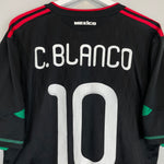 Shop 2010 MEXICO BLANCO #10 AWAY SHIRT (XL) ADIDAS, classic football shirts, vintage football shirts & retro soccer jerseys at Cult Kits