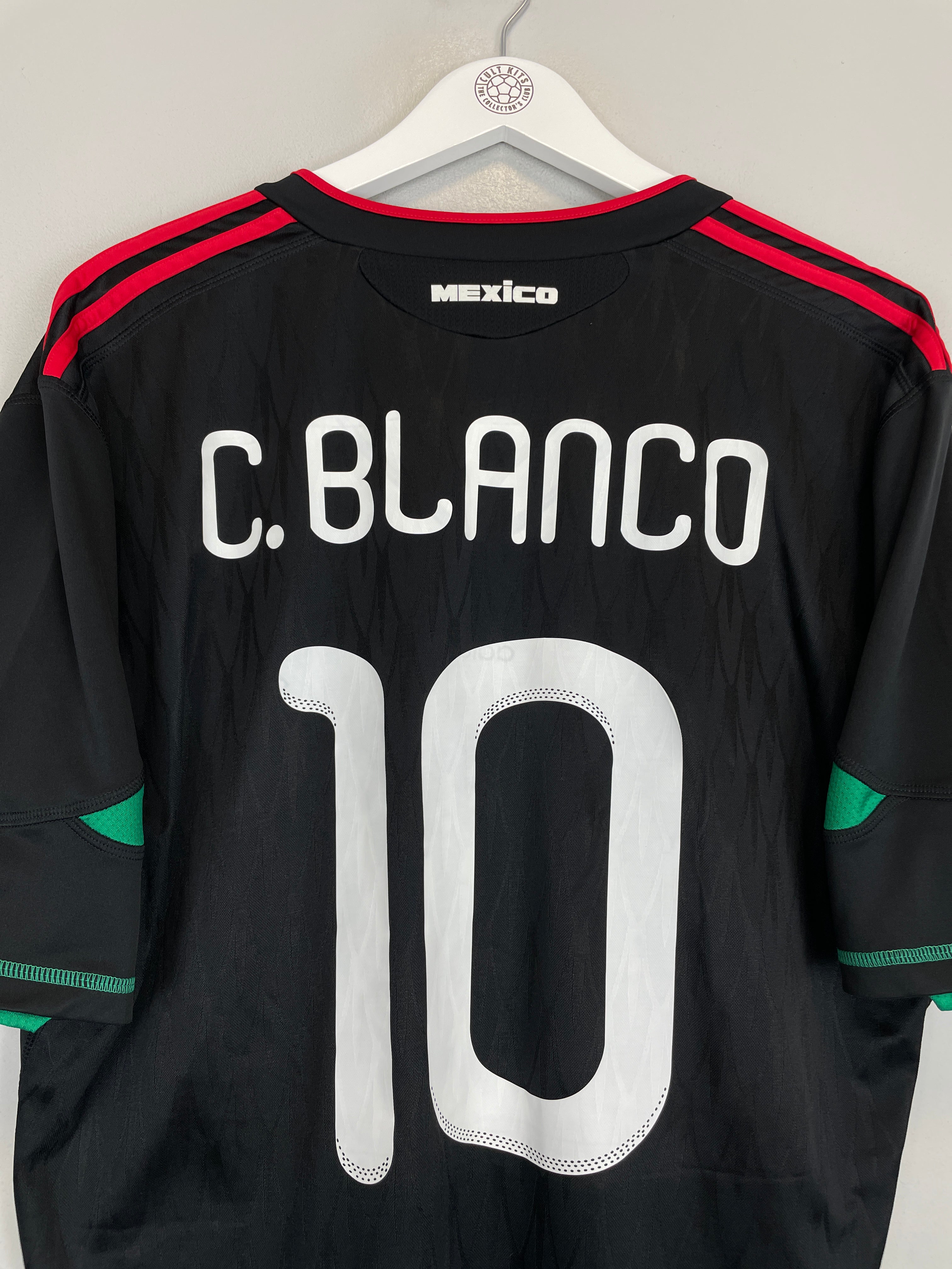 Shop 2010 MEXICO BLANCO #10 AWAY SHIRT (XL) ADIDAS, classic football shirts, vintage football shirts & retro soccer jerseys at Cult Kits