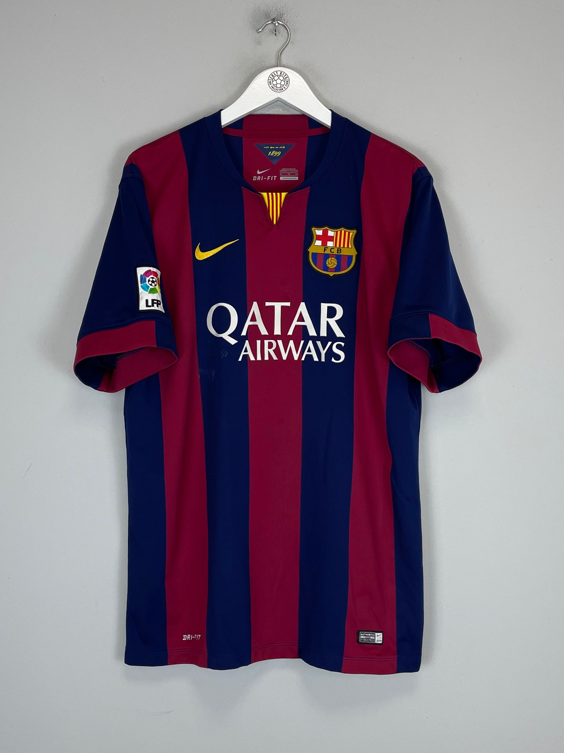 Shop 2014/15 BARCELONA NEYMAR JR #11 HOME SHIRT (XL) NIKE, classic football shirts, vintage football shirts & retro soccer jerseys at Cult Kits