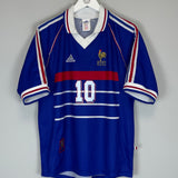 1998/00 FRANCE ZIDANE #10 HOME SHIRT (M) ADIDAS