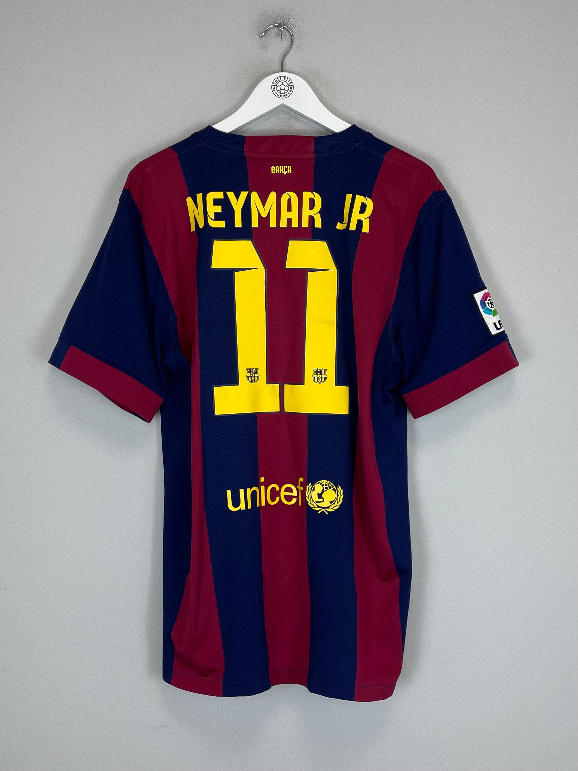 Shop 2014/15 BARCELONA NEYMAR JR #11 HOME SHIRT (XL) NIKE, classic football shirts, vintage football shirts & retro soccer jerseys at Cult Kits