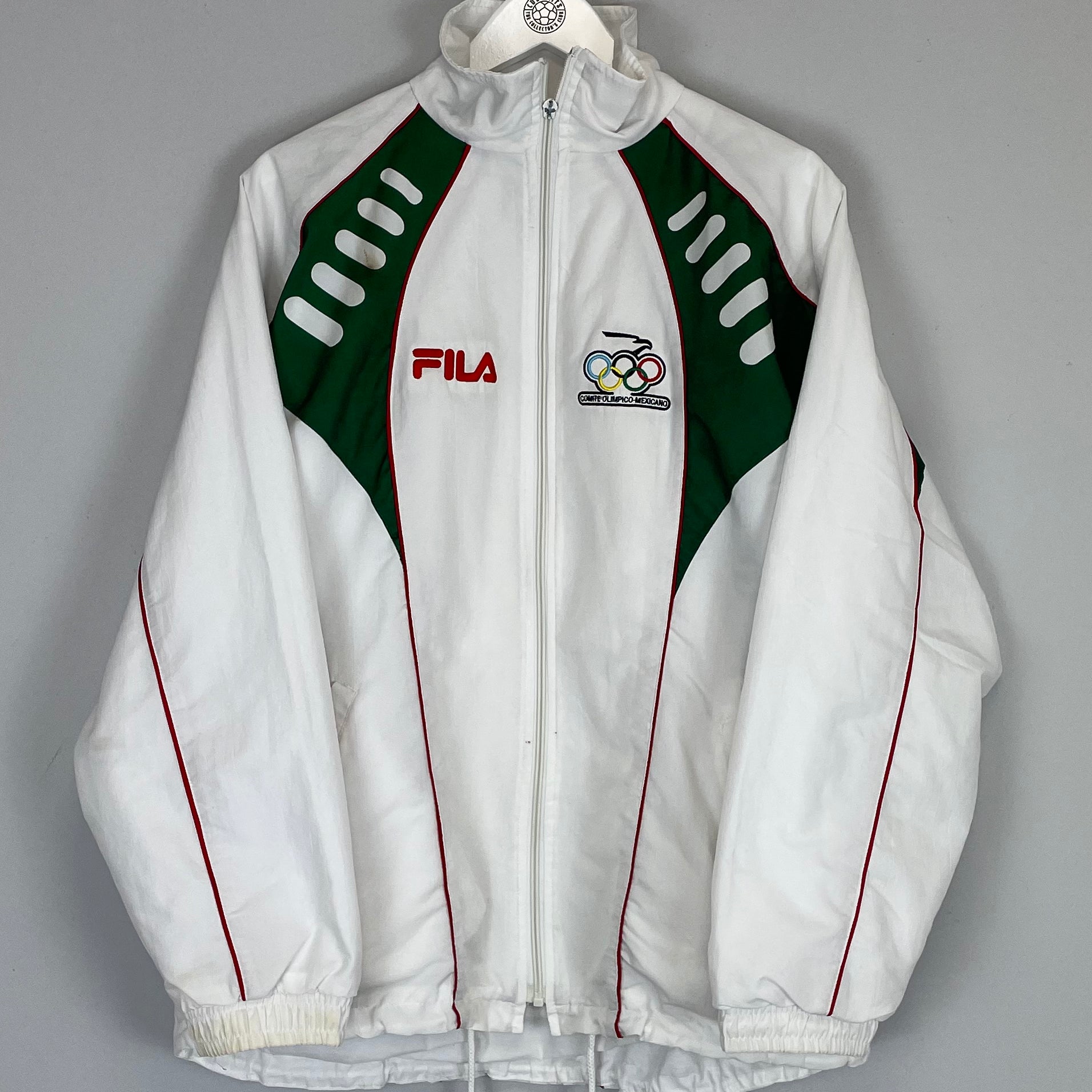 Shop 2004 MEXICO OLYMPICS TRACK JACKET (M) FILA, classic football shirts, vintage football shirts & retro soccer jerseys at Cult Kits