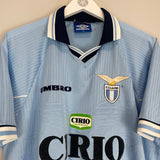 1997/98 LAZIO HOME SHIRT (XL) UMBRO