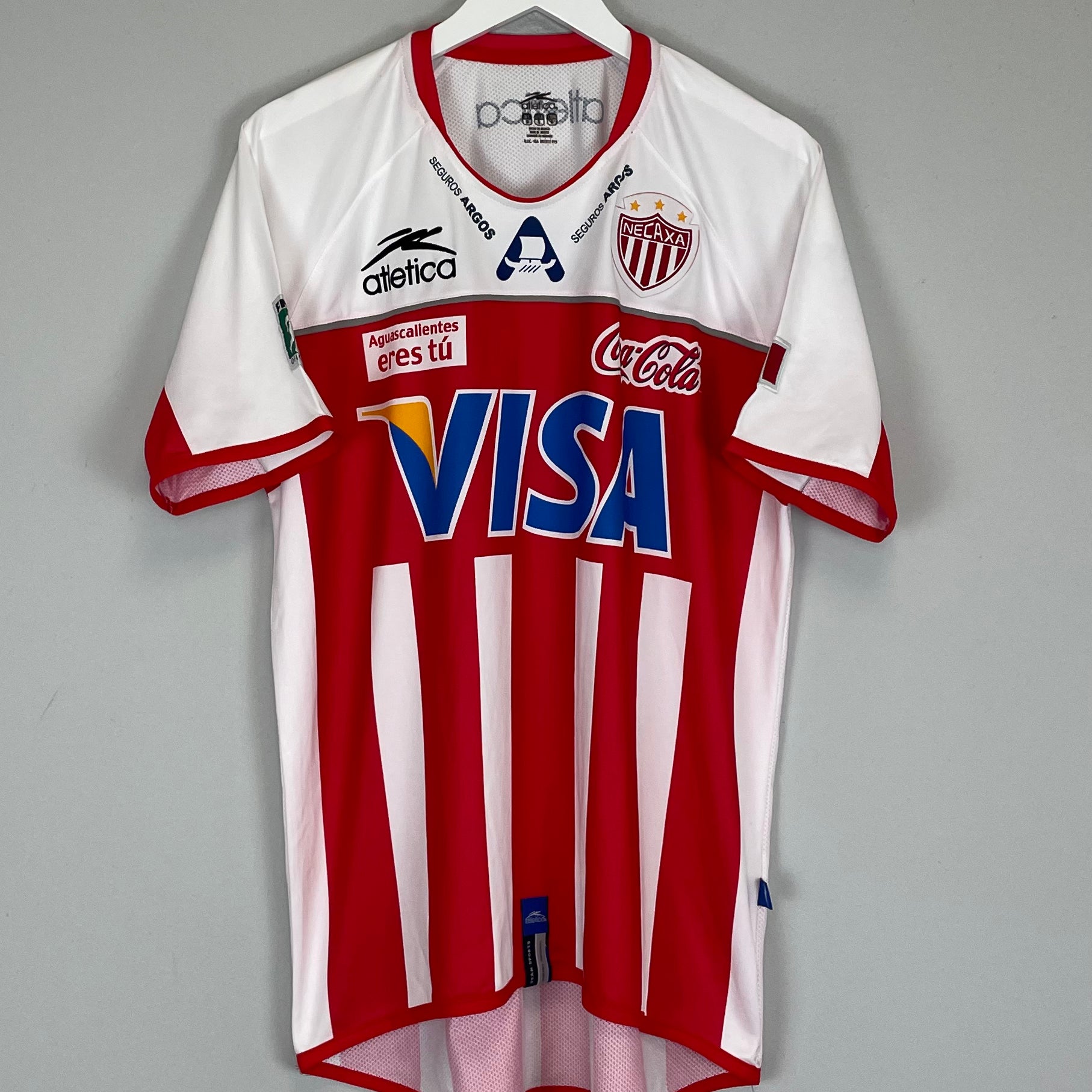 Shop 2006/07 NECAXA HOME SHIRT (L) ATLETICA, classic football shirts, vintage football shirts & retro soccer jerseys at Cult Kits