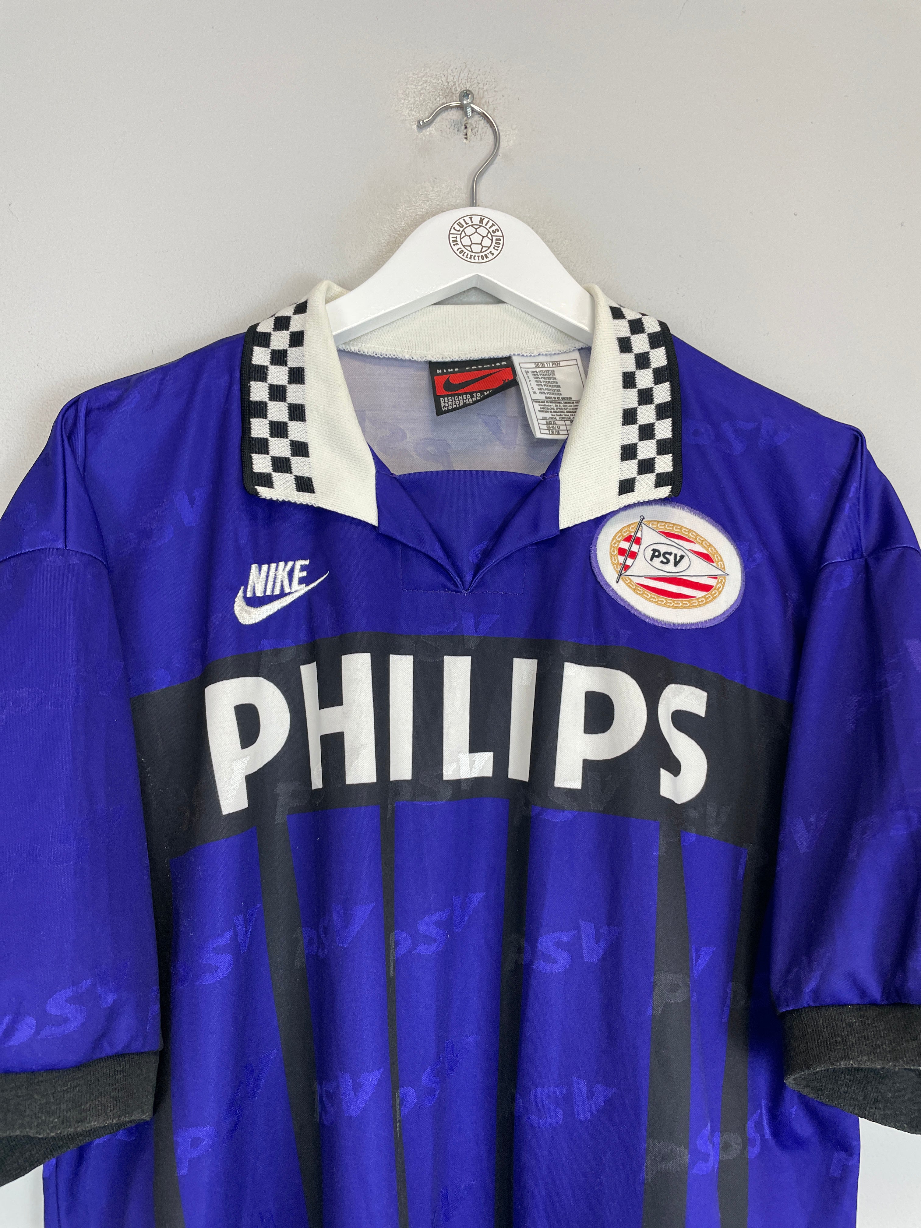 Shop 1995/96 PSV AWAY SHIRT (XL) NIKE, classic football shirts, vintage football shirts & retro soccer jerseys at Cult Kits