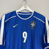 1998/00 BRAZIL RONALDO #9 AWAY SHIRT (M) NIKE