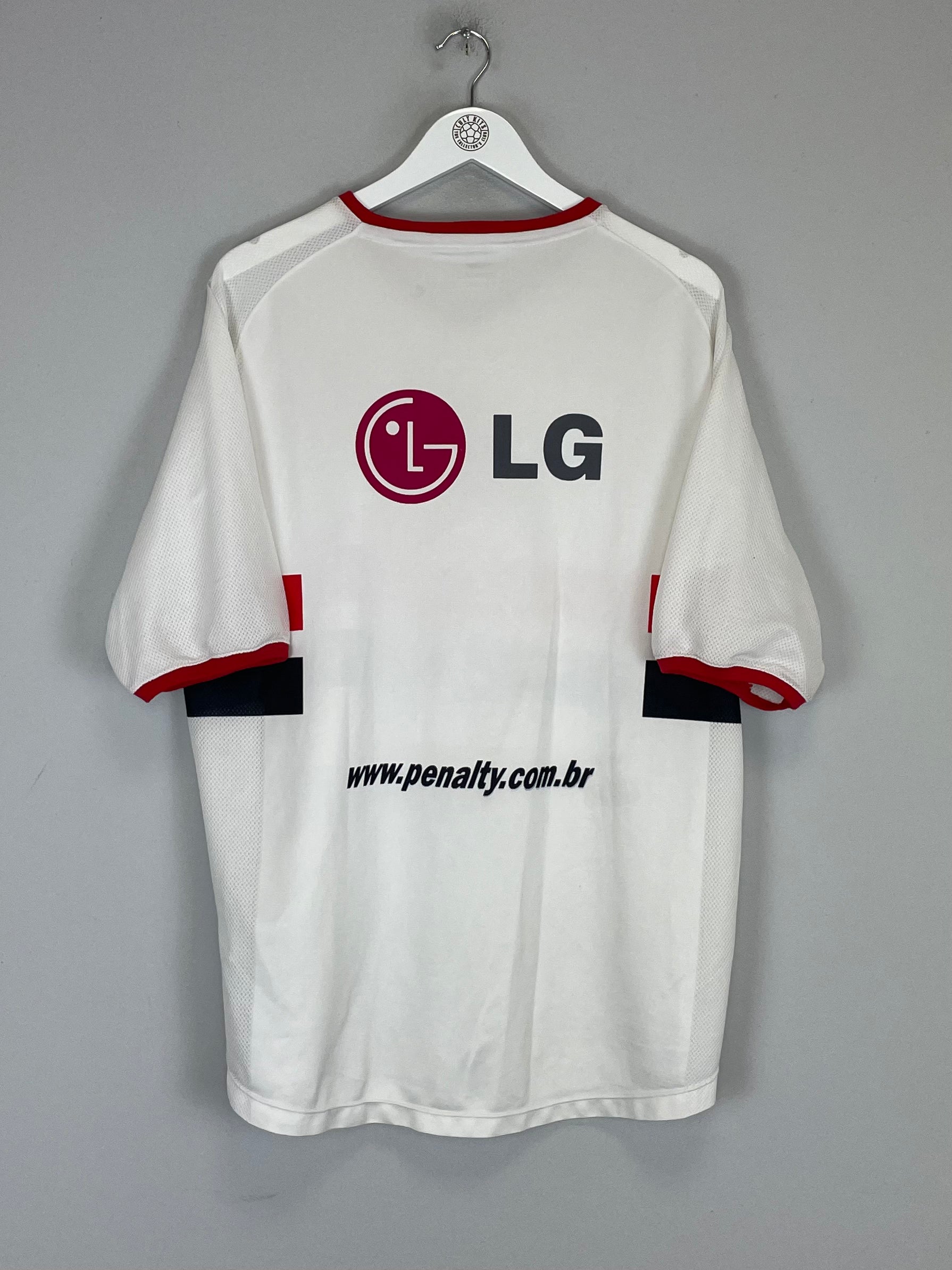 Shop 2002 SAO PAULO HOME SHIRT (L) PENALTY, classic football shirts, vintage football shirts & retro soccer jerseys at Cult Kits