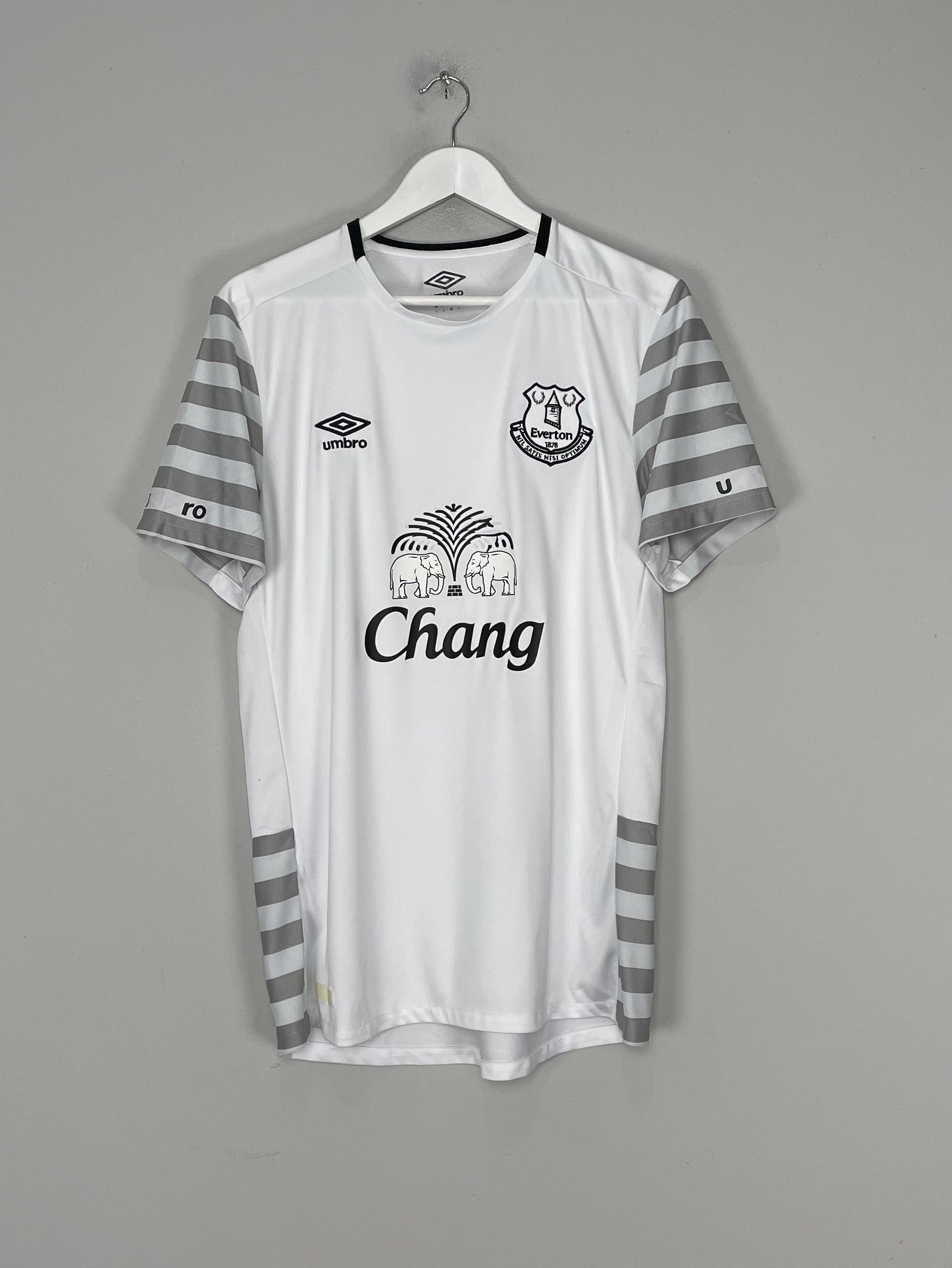 Shop 2015/16 EVERTON AWAY SHIRT (L) UMBRO, classic football shirts, vintage football shirts & retro soccer jerseys at Cult Kits