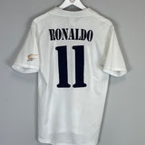 2002/03 REAL MADRID RONALDO #11 *CENTENARY* HOME SHIRT (S) ADIDAS