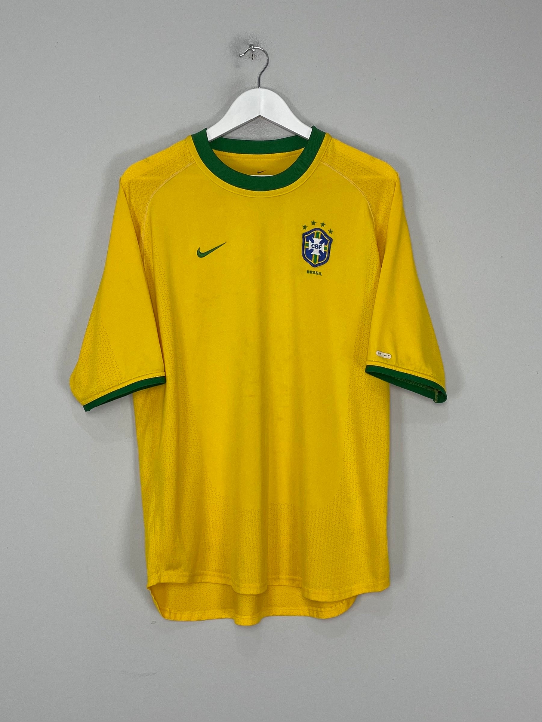Shop 2000/02 BRAZIL HOME SHIRT (L) NIKE, classic football shirts, vintage football shirts & retro soccer jerseys at Cult Kits