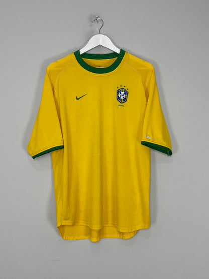 2000/02 BRAZIL HOME SHIRT (L) NIKE
