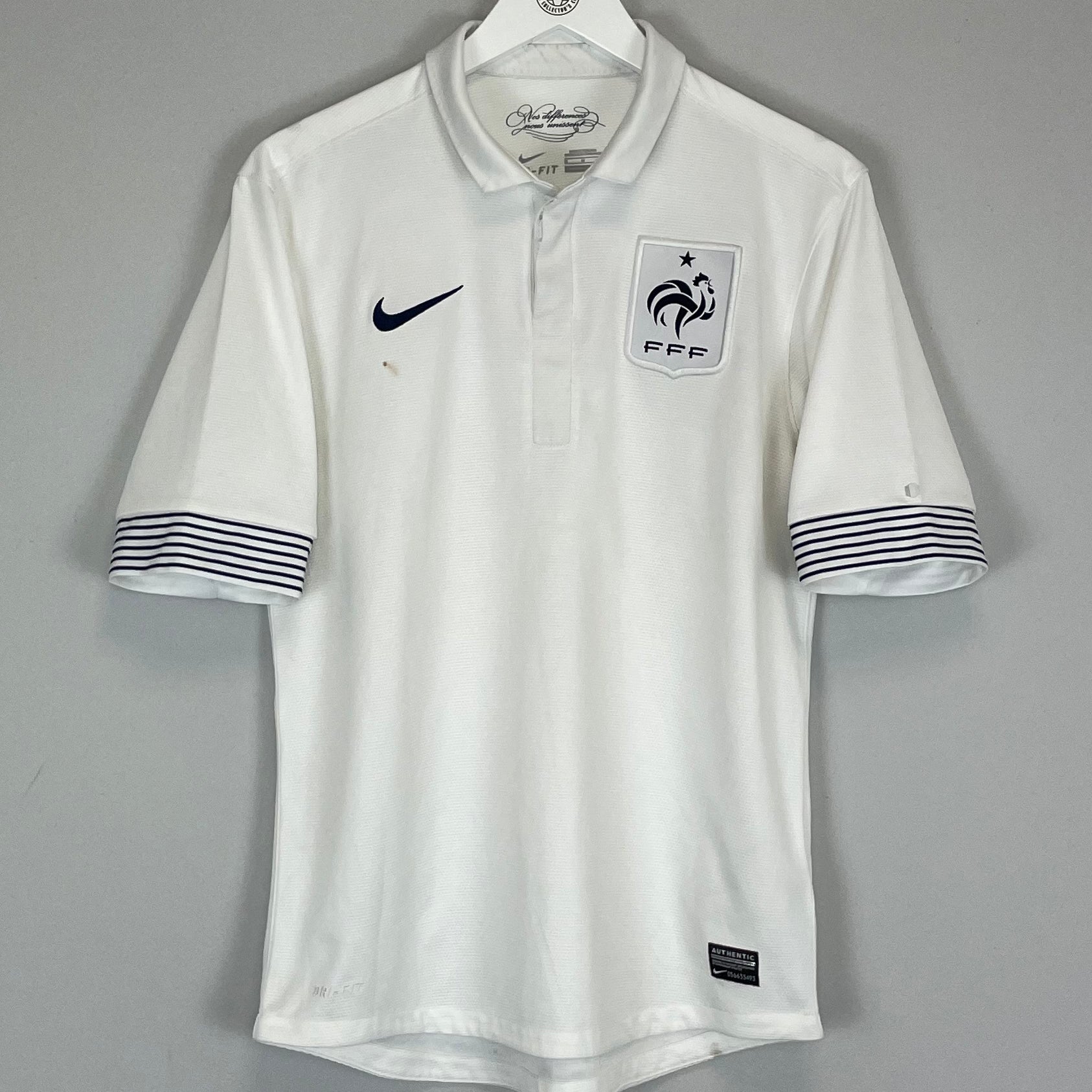 Shop 2012/13 FRANCE AWAY SHIRT (M) NIKE, classic football shirts, vintage football shirts & retro soccer jerseys at Cult Kits