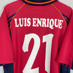 Shop 1998/99 SPAIN LUIS ENRIQUE #21 HOME SHIRT (L) ADIDAS, classic football shirts, vintage football shirts & retro soccer jerseys at Cult Kits