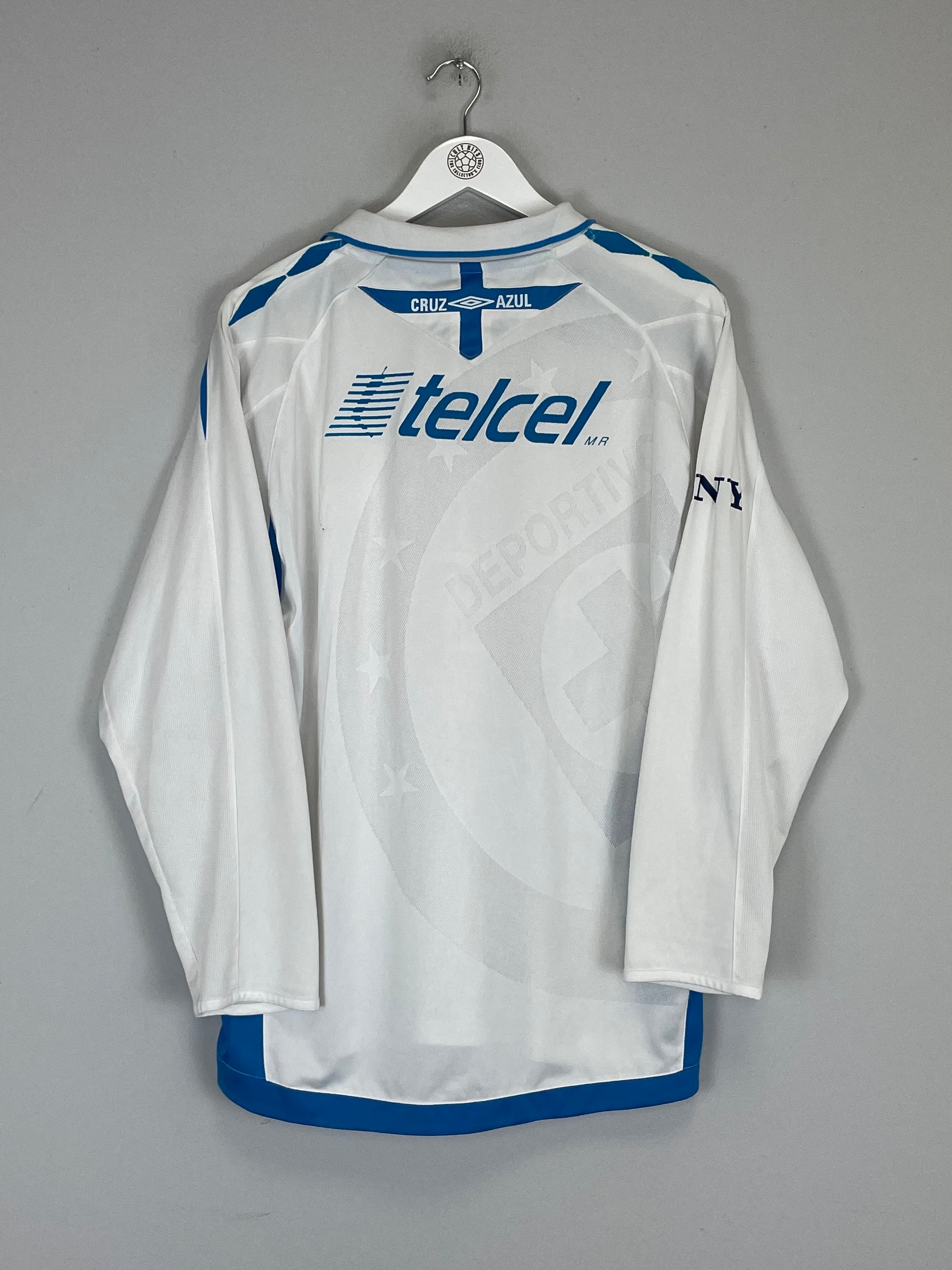 Shop 2008/09 CRUZ AZUL L/S AWAY SHIRT (L) UMBRO, classic football shirts, vintage football shirts & retro soccer jerseys at Cult Kits