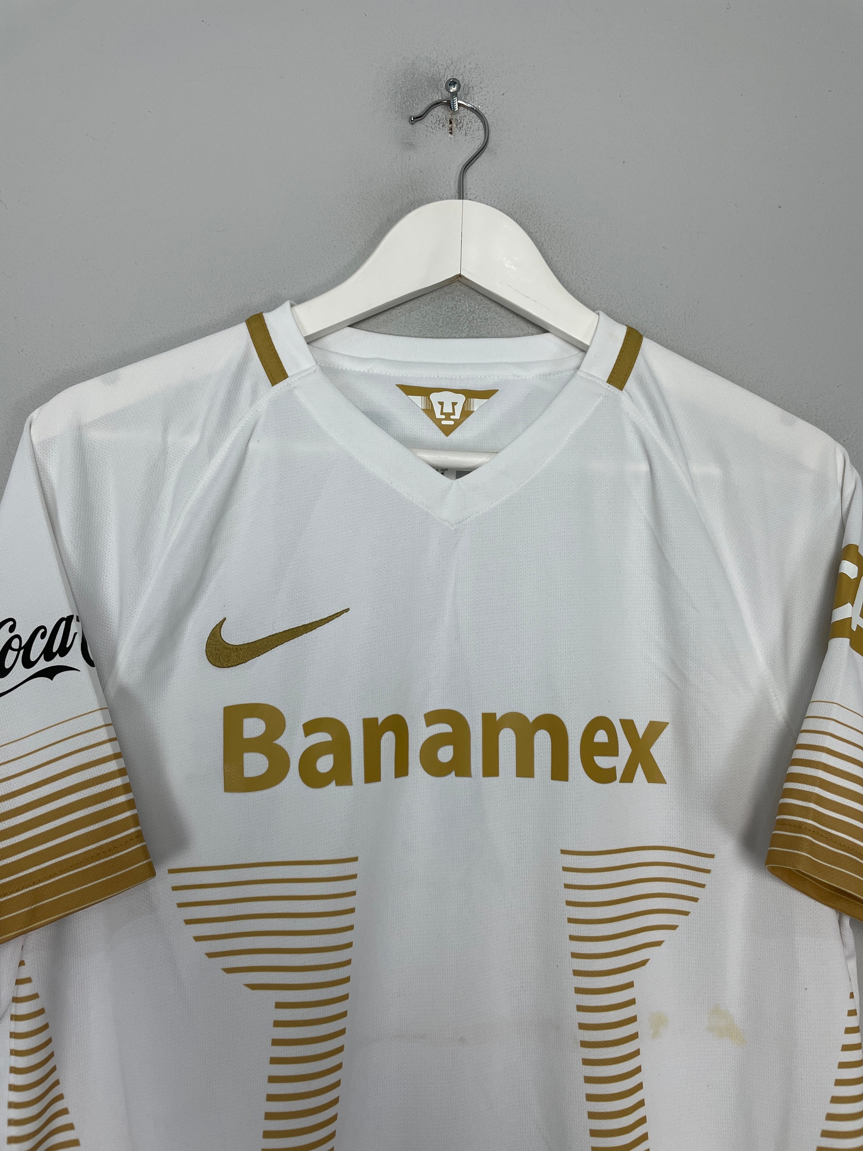 Shop 2015/16 UNAM PUMAS HACHITA #10 HOME SHIRT (M) NIKE, classic football shirts, vintage football shirts & retro soccer jerseys at Cult Kits