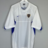 Shop 2002/04 BOCA JUNIORS TRAINING SHIRT (XL) NIKE, classic football shirts, vintage football shirts & retro soccer jerseys at Cult Kits