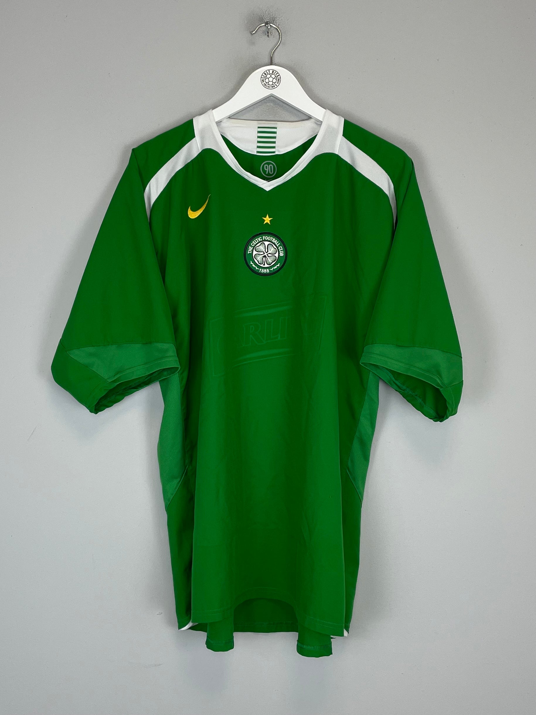 Shop 2005/06 CELTIC HOME SHIRT (XXL) NIKE, classic football shirts, vintage football shirts & retro soccer jerseys at Cult Kits