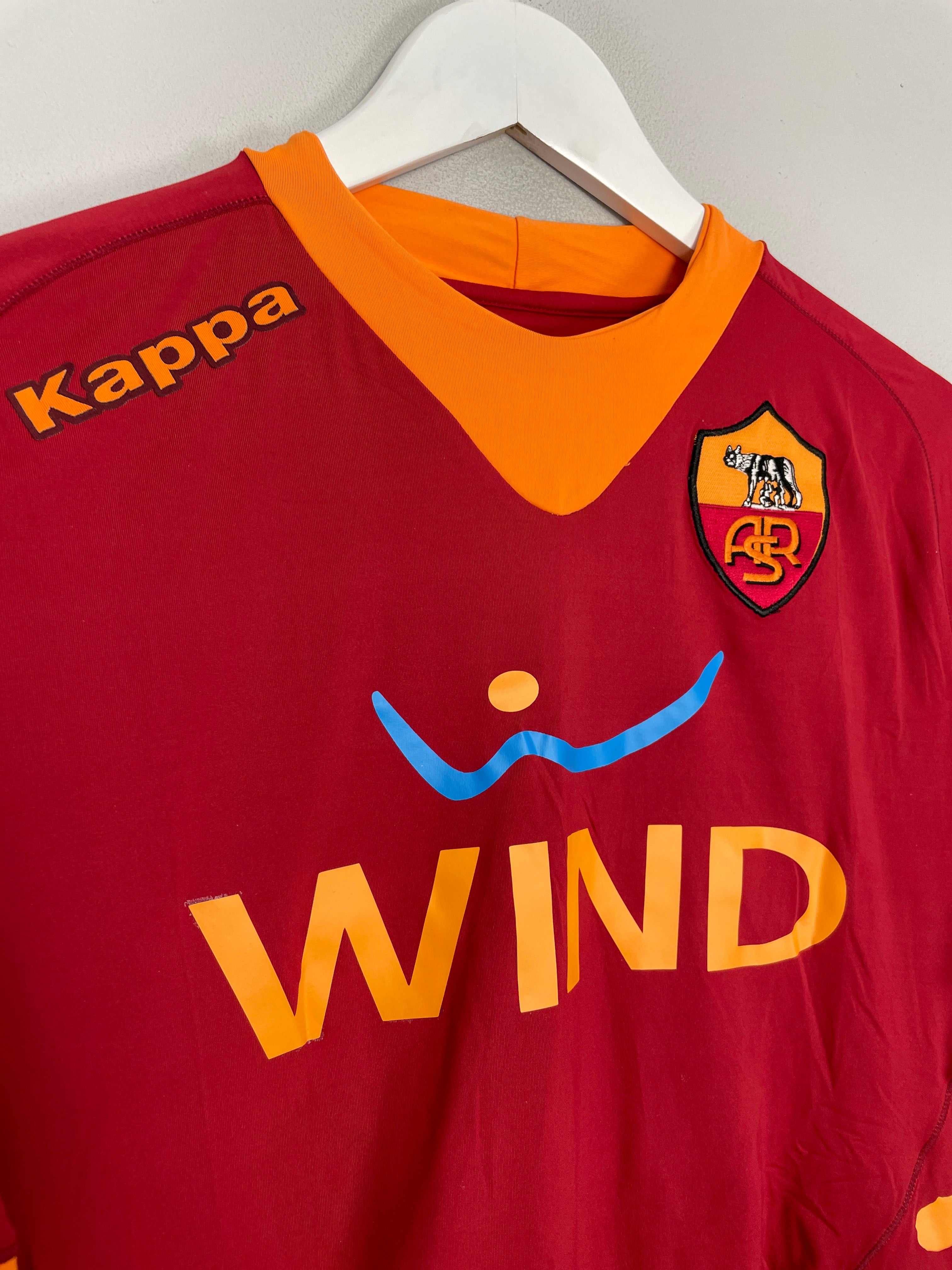Shop 2011/12 ROMA TOTTI #10 HOME SHIRT (L) KAPPA, classic football shirts, vintage football shirts & retro soccer jerseys at Cult Kits