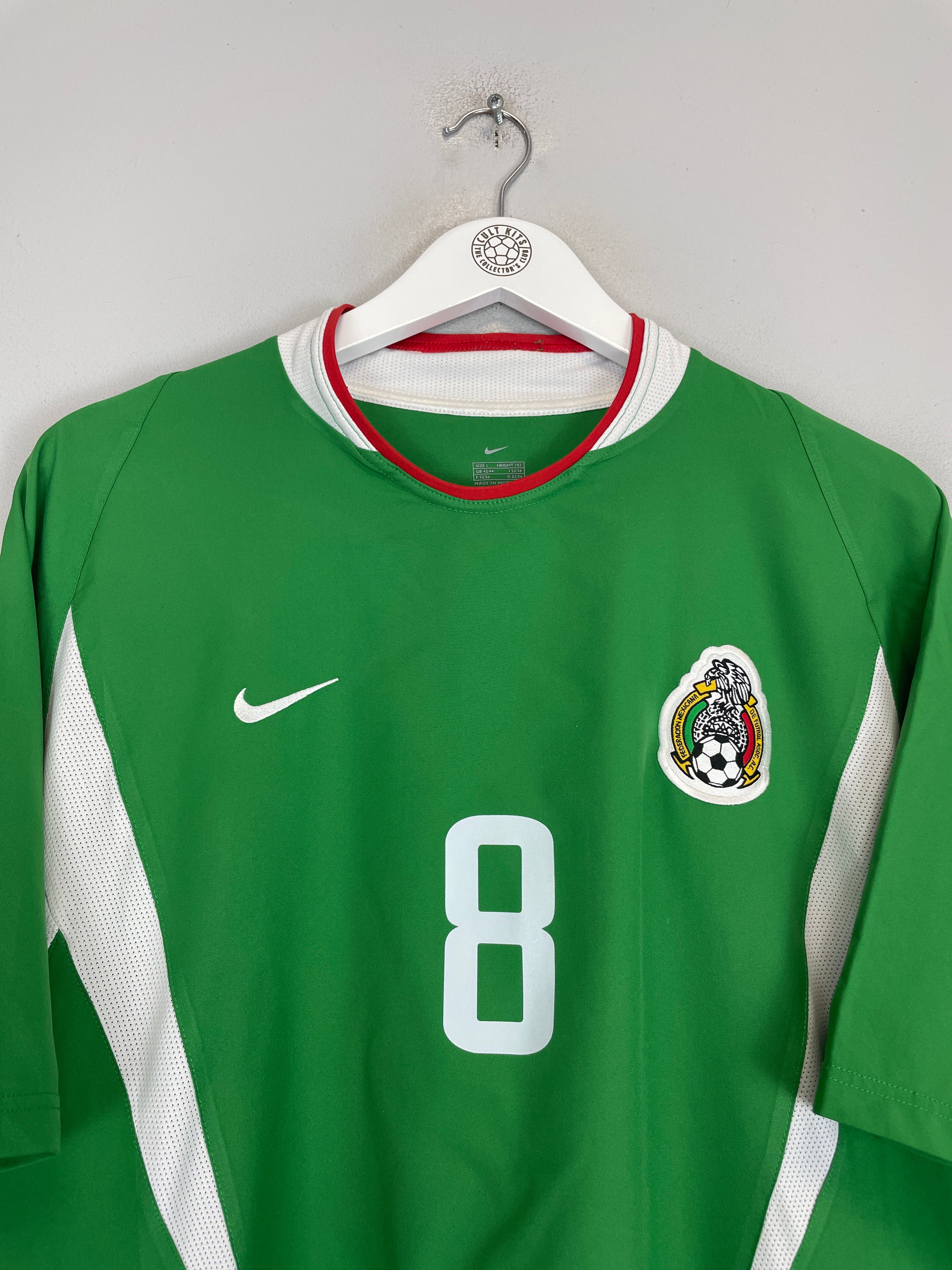 Shop 2003/04 MEXICO P.PARDO #8 HOME SHIRT (L) NIKE, classic football shirts, vintage football shirts & retro soccer jerseys at Cult Kits