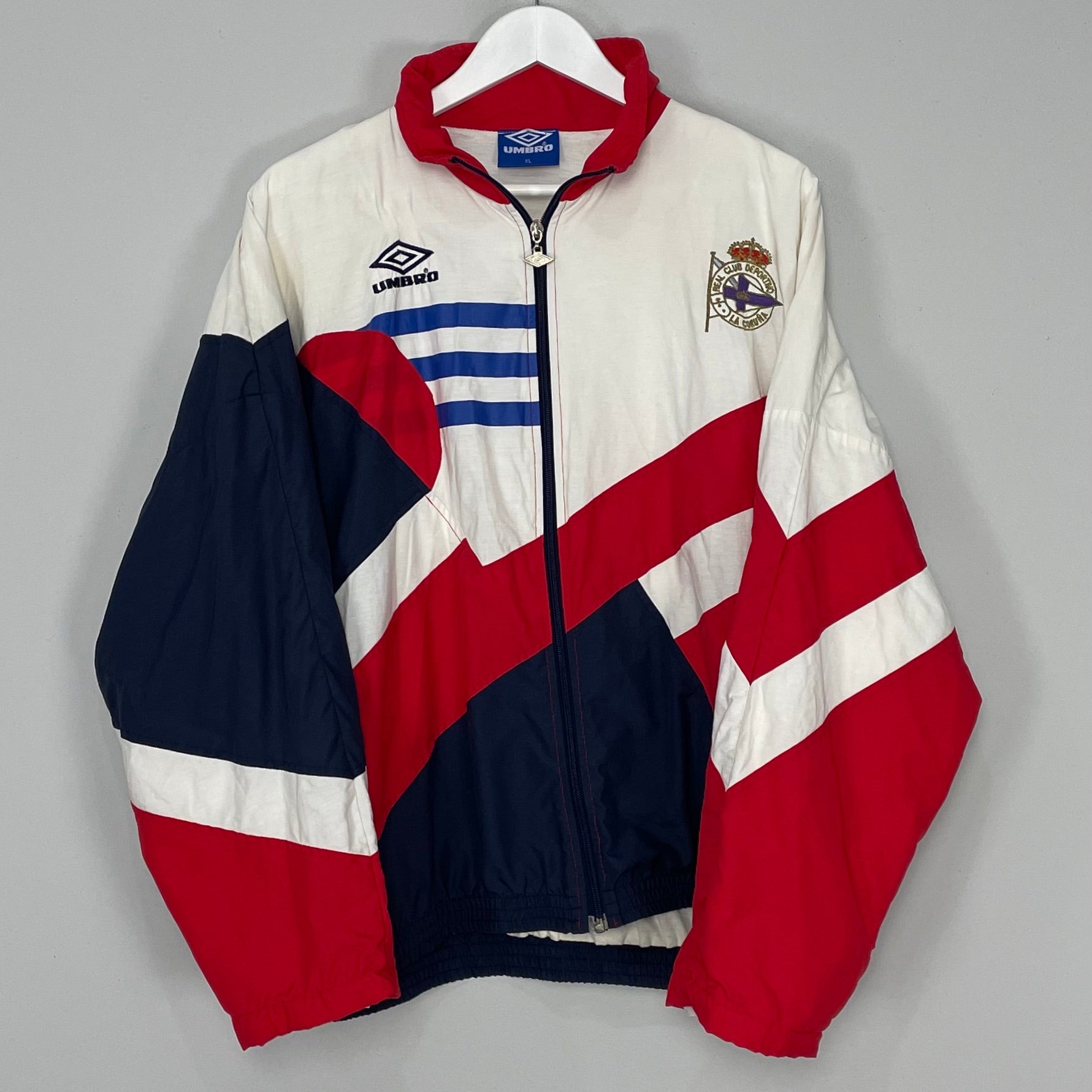 Shop 1993/94 DEPORTIVO LA CORUNA TRACK JACKET (XL) UMBRO, classic football shirts, vintage football shirts & retro soccer jerseys at Cult Kits