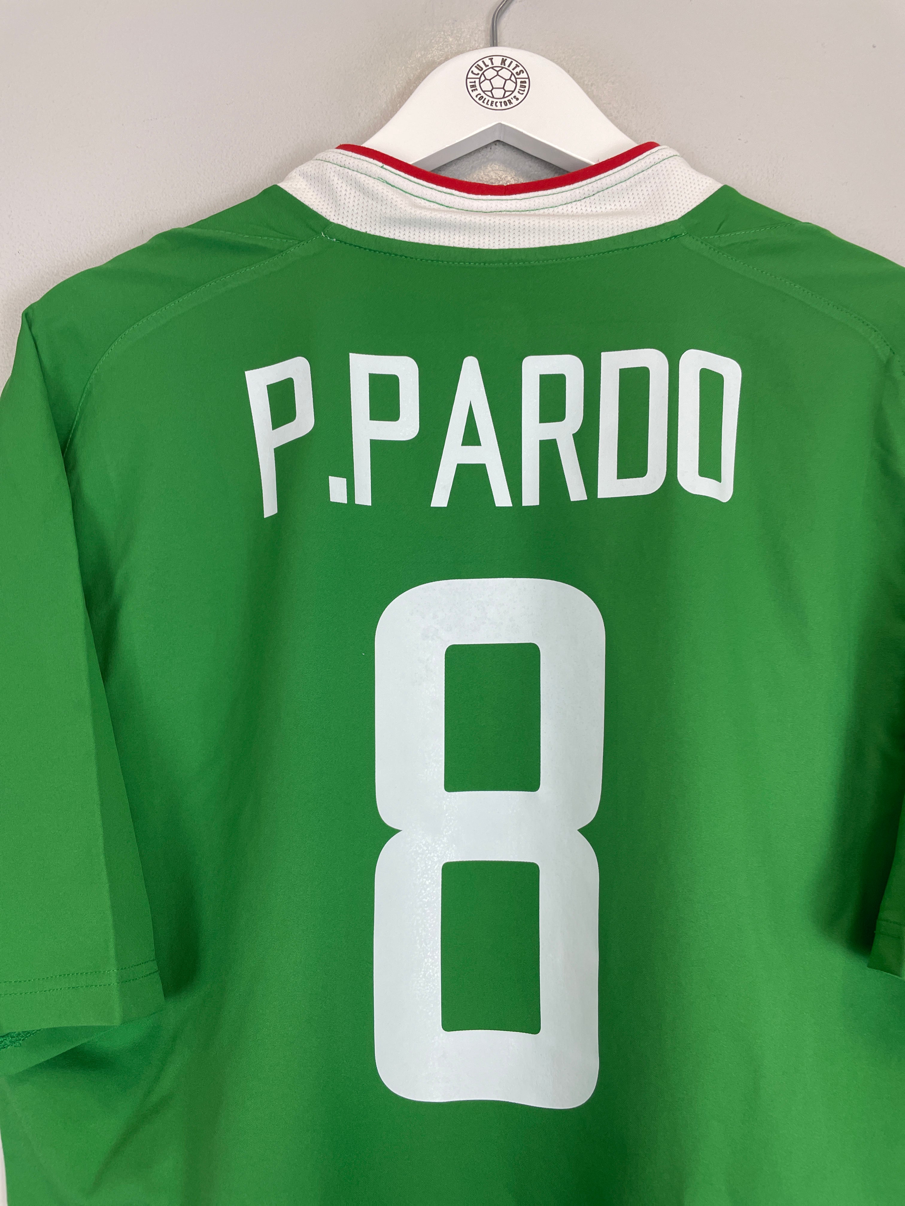 Shop 2003/04 MEXICO P.PARDO #8 HOME SHIRT (L) NIKE, classic football shirts, vintage football shirts & retro soccer jerseys at Cult Kits