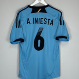 2012/14 SPAIN A.INIESTA #6 AWAY SHIRT (L) ADIDAS