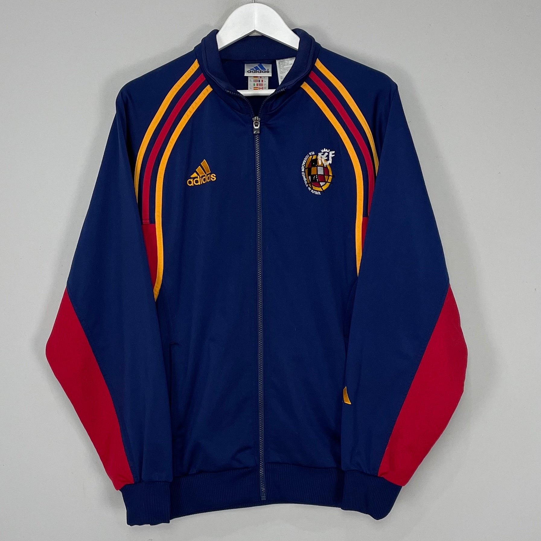 Shop 1998/00 SPAIN TRACK JACKET (M) ADIDAS, classic football shirts, vintage football shirts & retro soccer jerseys at Cult Kits