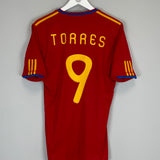 Shop 2009/10 SPAIN TORRES #9 HOME SHIRT (S) ADIDAS, classic football shirts, vintage football shirts & retro soccer jerseys at Cult Kits