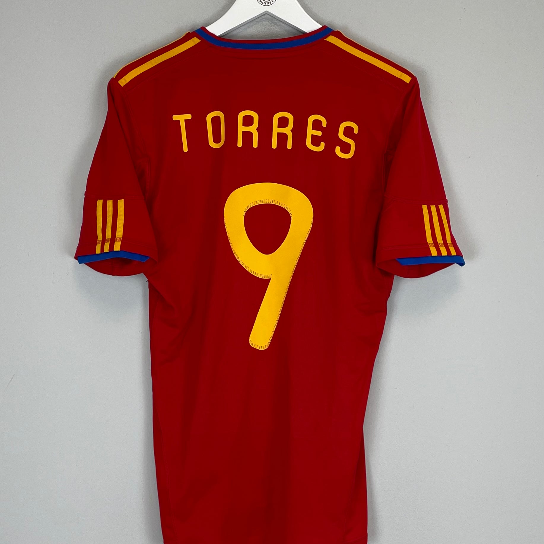 Shop 2009/10 SPAIN TORRES #9 HOME SHIRT (S) ADIDAS, classic football shirts, vintage football shirts & retro soccer jerseys at Cult Kits