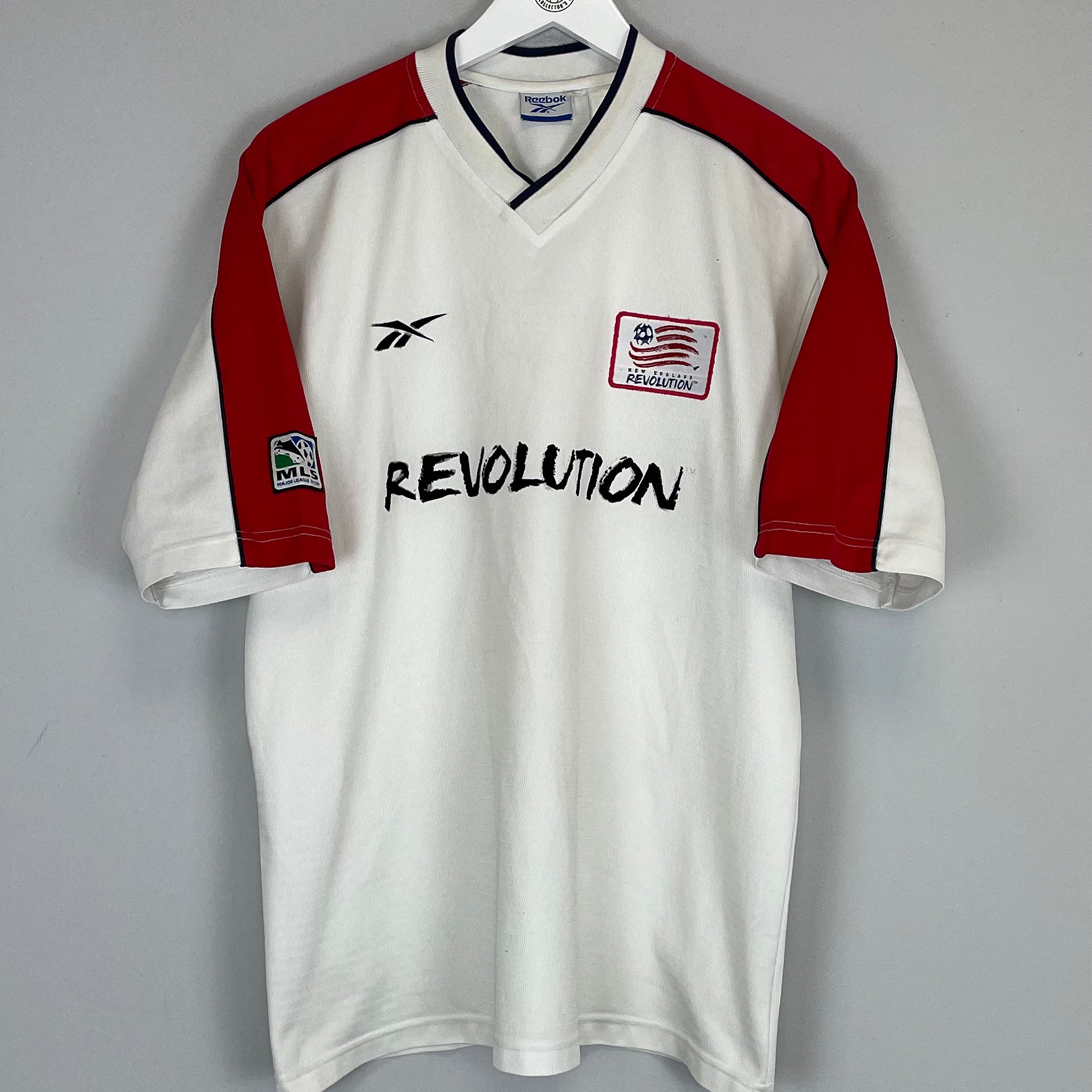 Shop 2006 NEW ENGLAND REVOLUTION HOME SHIRT (L) REEBOK, classic football shirts, vintage football shirts & retro soccer jerseys at Cult Kits