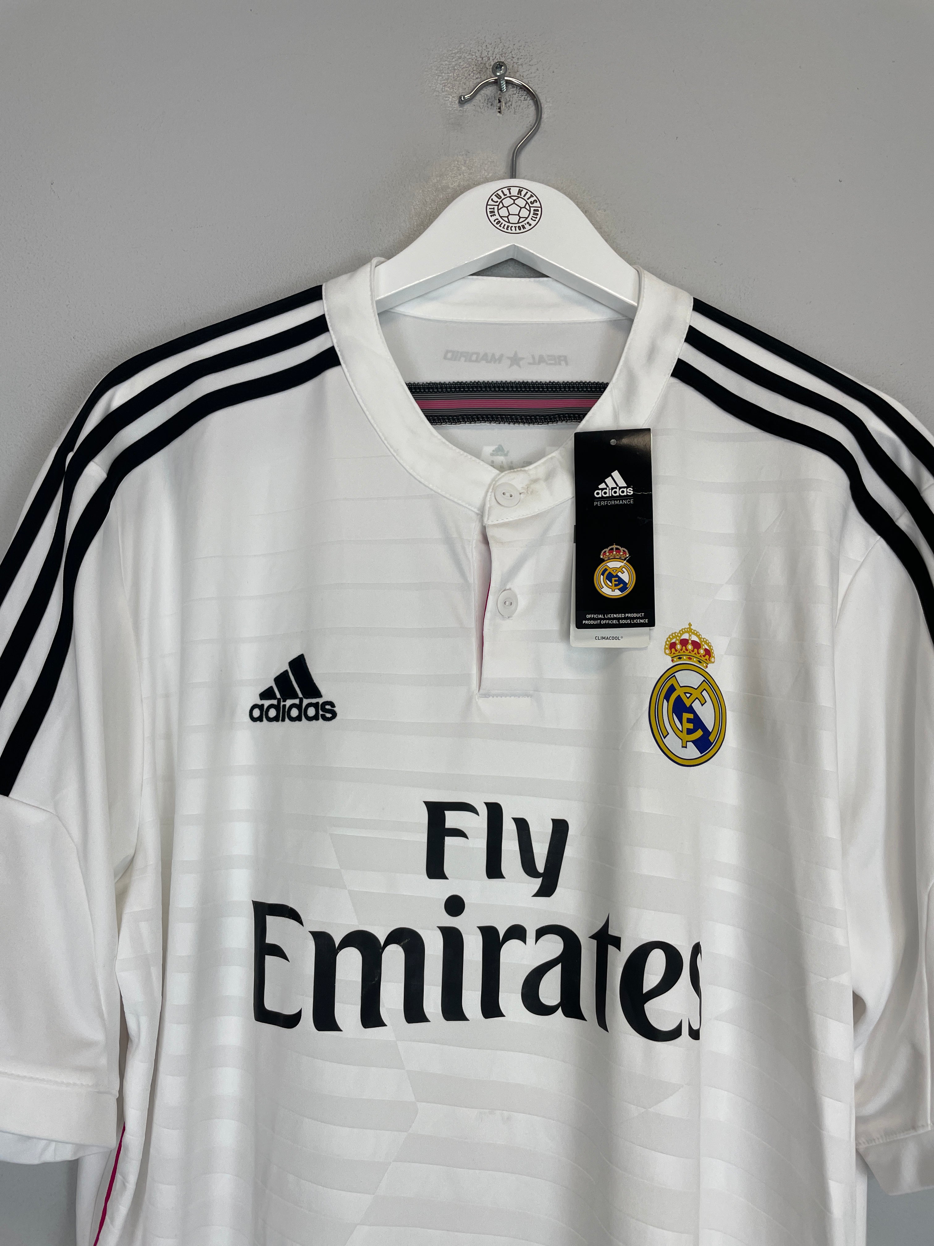 Shop 2014/15 REAL MADRID RONALDO #7 *BNWT* HOME SHIRT (XL) ADIDAS, classic football shirts, vintage football shirts & retro soccer jerseys at Cult Kits
