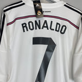 Shop 2014/15 REAL MADRID RONALDO #7 *BNWT* HOME SHIRT (XL) ADIDAS, classic football shirts, vintage football shirts & retro soccer jerseys at Cult Kits
