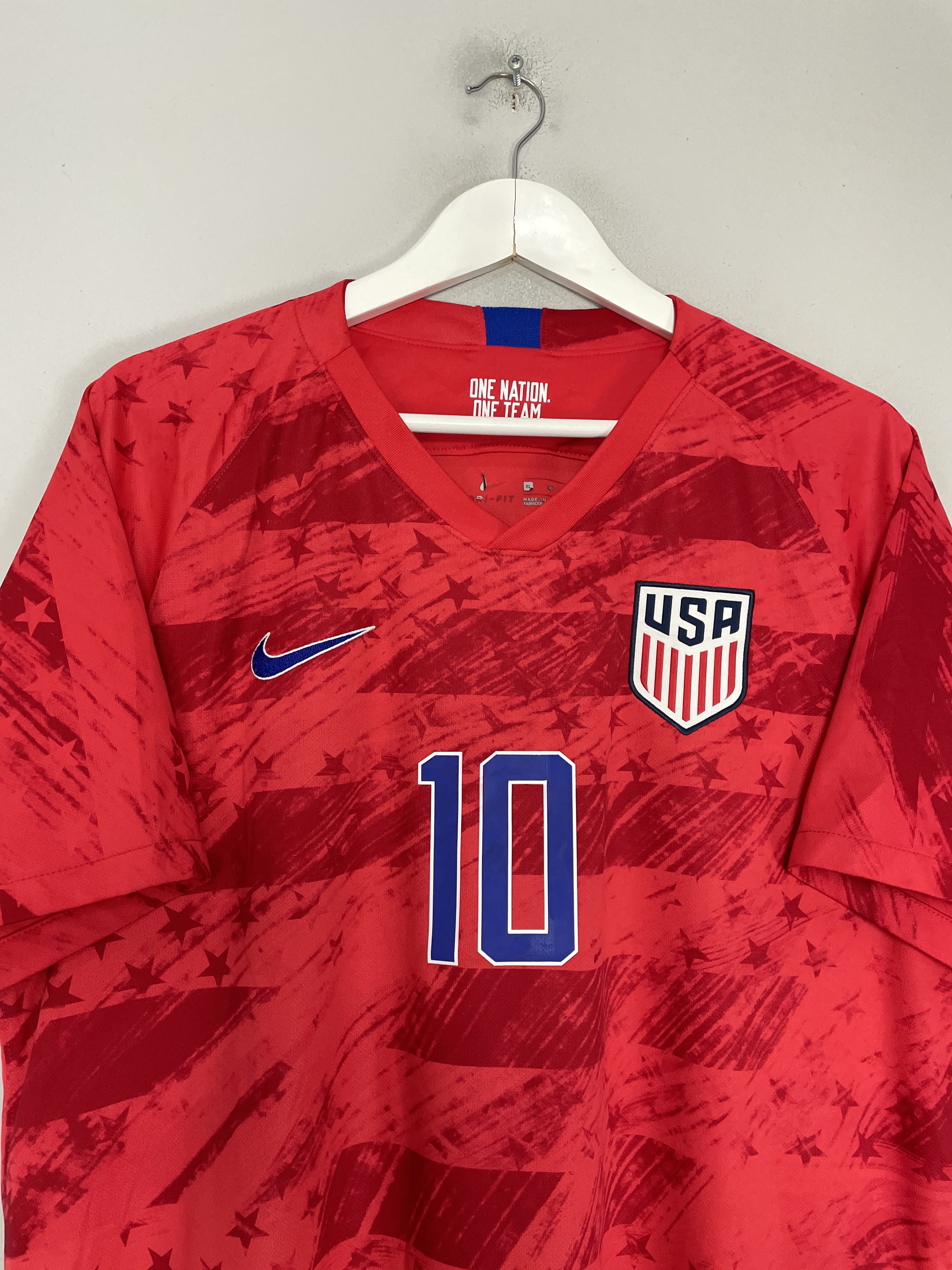 Shop 2019/20 USA PULISIC #10 AWAY SHIRT (XL) NIKE, classic football shirts, vintage football shirts & retro soccer jerseys at Cult Kits
