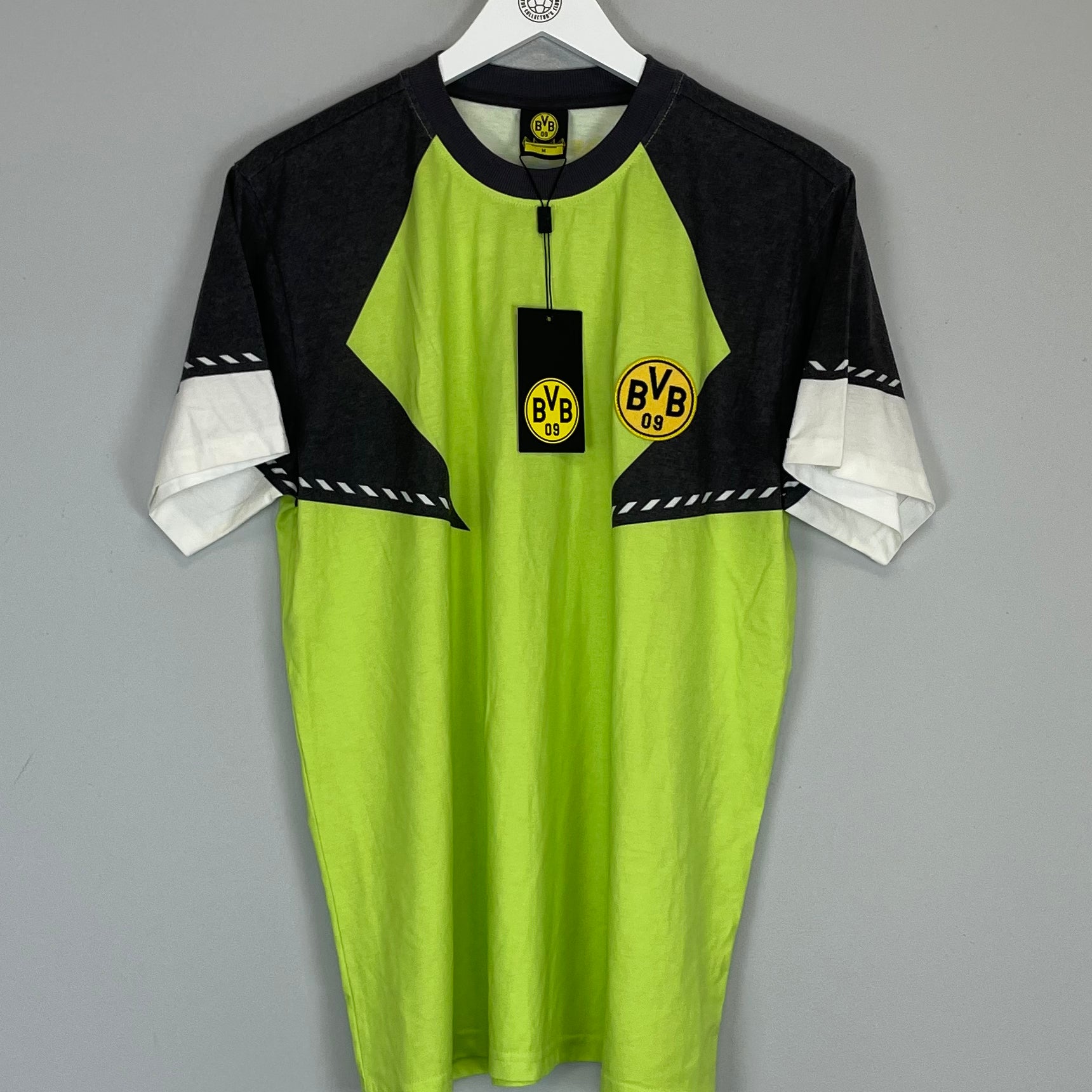 Shop 1990/91 DORTMUND *BNWT* T-SHIRT (M) OM, classic football shirts, vintage football shirts & retro soccer jerseys at Cult Kits