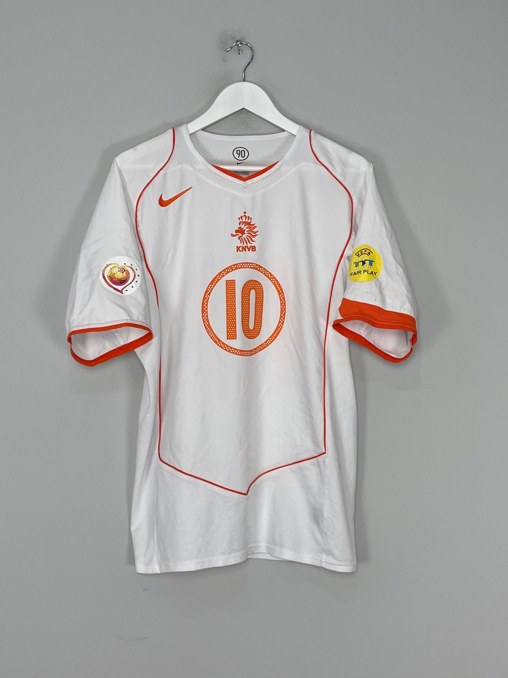 Shop 2004/06 NETHERLANDS V.NISTELROOY #10 AWAY SHIRT (L) NIKE, classic football shirts, vintage football shirts & retro soccer jerseys at Cult Kits