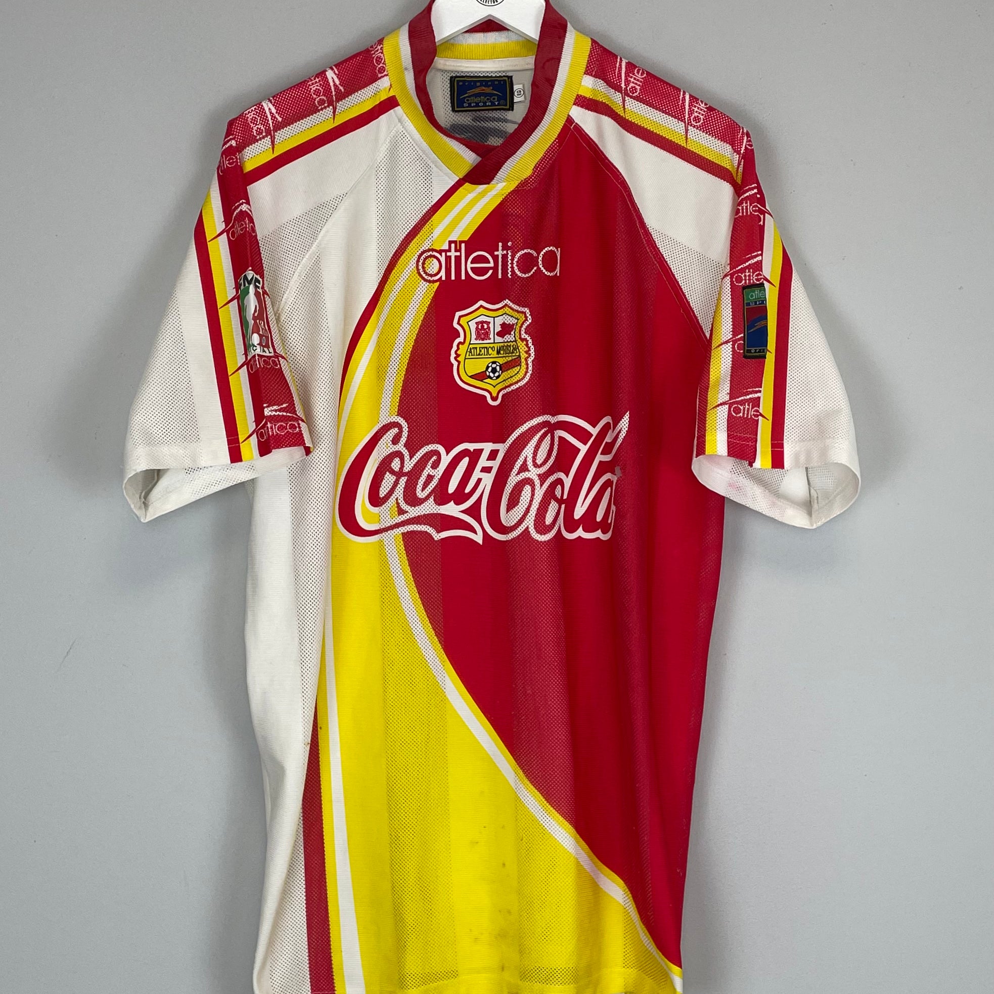 Shop 1998/99 MONARCAS MORELIA AWAY SHIRT (XL) ATLETICA, classic football shirts, vintage football shirts & retro soccer jerseys at Cult Kits