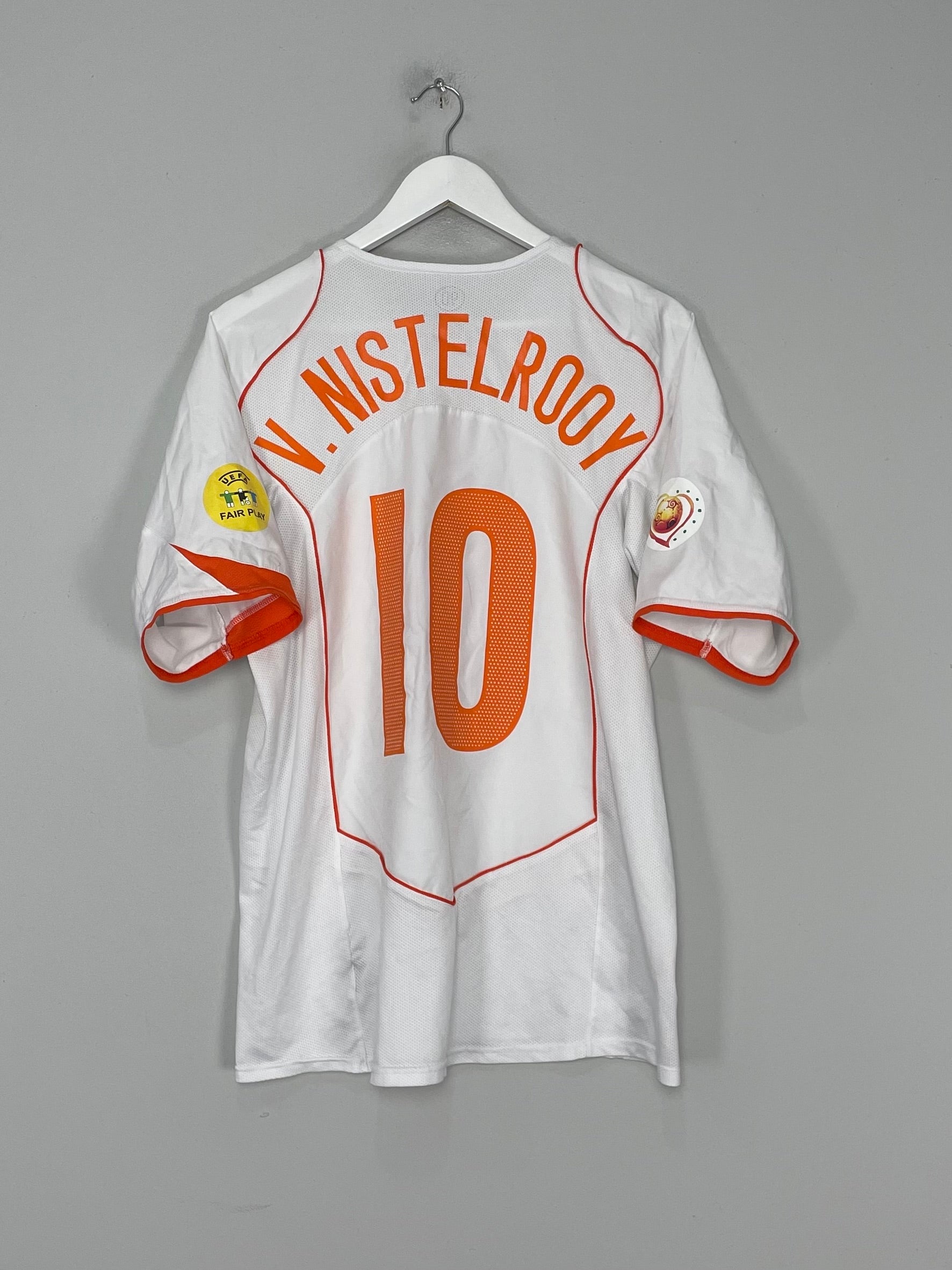Shop 2004/06 NETHERLANDS V.NISTELROOY #10 AWAY SHIRT (L) NIKE, classic football shirts, vintage football shirts & retro soccer jerseys at Cult Kits