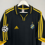 2000/02 AIK STOCKHOLM BRUNDIN #4 C/L HOME SHIRT (XXL) ADIDAS