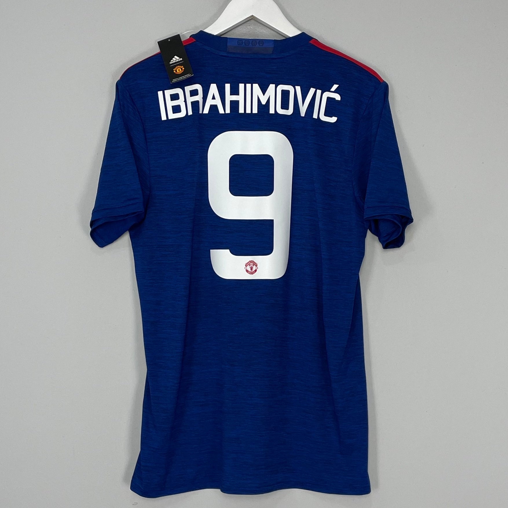 Shop 2016/17 MANCHESTER UNITED IBRAHIMOVIC #9 *BNWT* AWAY SHIRT (M) ADIDAS, classic football shirts, vintage football shirts & retro soccer jerseys at Cult Kits