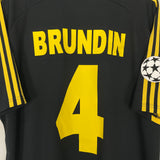 2000/02 AIK STOCKHOLM BRUNDIN #4 C/L HOME SHIRT (XXL) ADIDAS