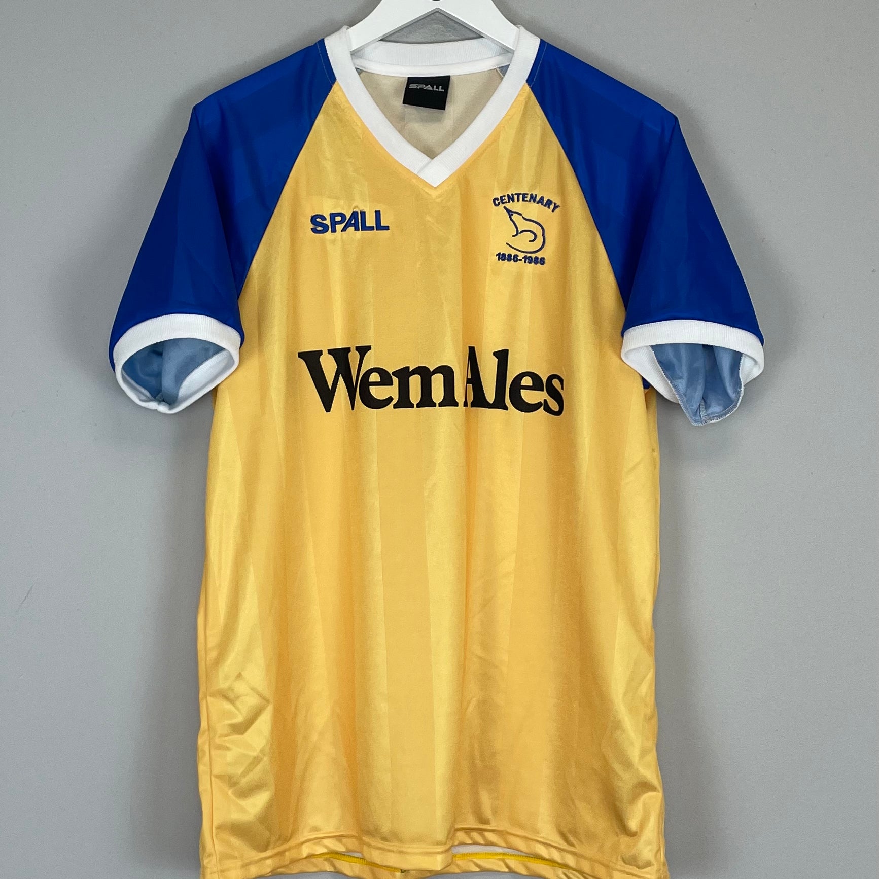 Shop 1986/87 SHREWSBURY RE-ISSUE HOME SHIRT (L) SPALL, classic football shirts, vintage football shirts & retro soccer jerseys at Cult Kits