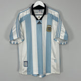 Shop 1998/99 ARGENTINA HOME SHIRT (L) ADIDAS, classic football shirts, vintage football shirts & retro soccer jerseys at Cult Kits