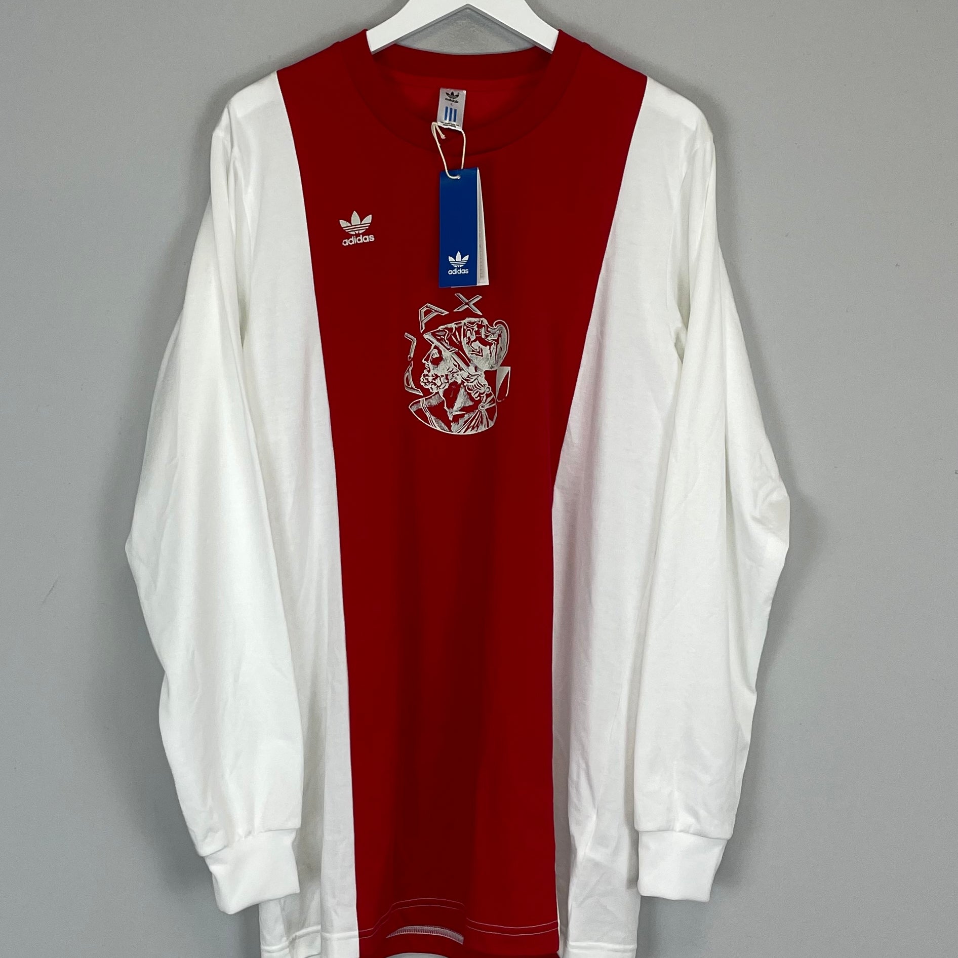 Shop 2022/23 AJAX *BNWT* L/S ADIDAS ORIGINALS HOME SHIRT (L), classic football shirts, vintage football shirts & retro soccer jerseys at Cult Kits