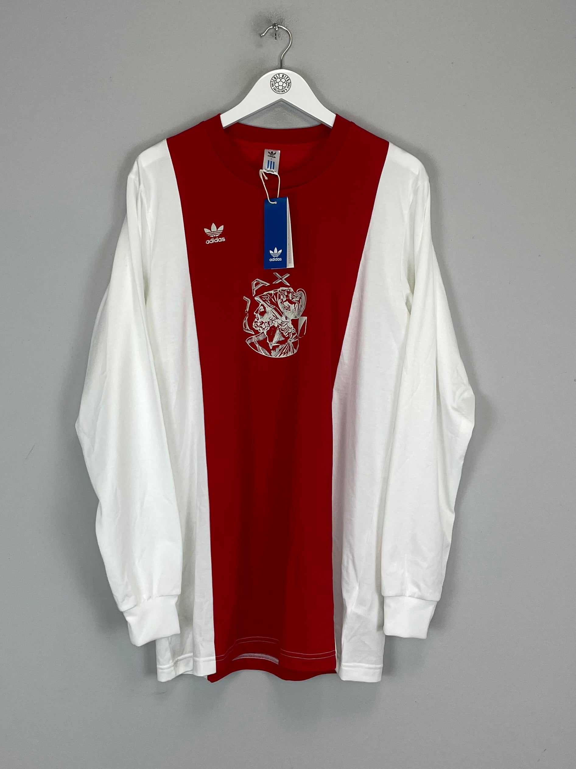 Shop 2022/23 AJAX *BNWT* L/S ADIDAS ORIGINALS HOME SHIRT (L), classic football shirts, vintage football shirts & retro soccer jerseys at Cult Kits