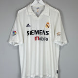 2002/03 REAL MADRID ZIDANE #5 *CENTENARY* HOME SHIRT (XL) ADIDAS