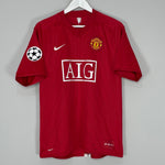 Shop 2007/09 MANCHESTER UNITED RONALDO #7 C/L HOME SHIRT (L) NIKE, classic football shirts, vintage football shirts & retro soccer jerseys at Cult Kits