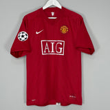 Shop 2007/09 MANCHESTER UNITED RONALDO #7 C/L HOME SHIRT (L) NIKE, classic football shirts, vintage football shirts & retro soccer jerseys at Cult Kits