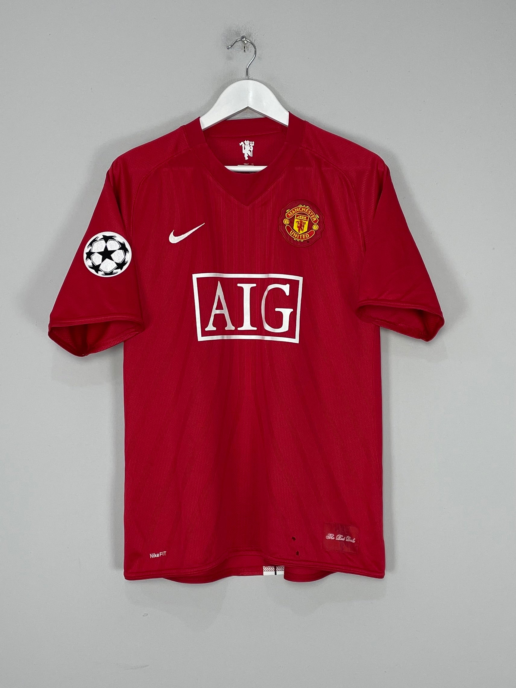 Shop 2007/09 MANCHESTER UNITED RONALDO #7 C/L HOME SHIRT (L) NIKE, classic football shirts, vintage football shirts & retro soccer jerseys at Cult Kits