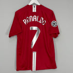 Shop 2007/09 MANCHESTER UNITED RONALDO #7 C/L HOME SHIRT (L) NIKE, classic football shirts, vintage football shirts & retro soccer jerseys at Cult Kits