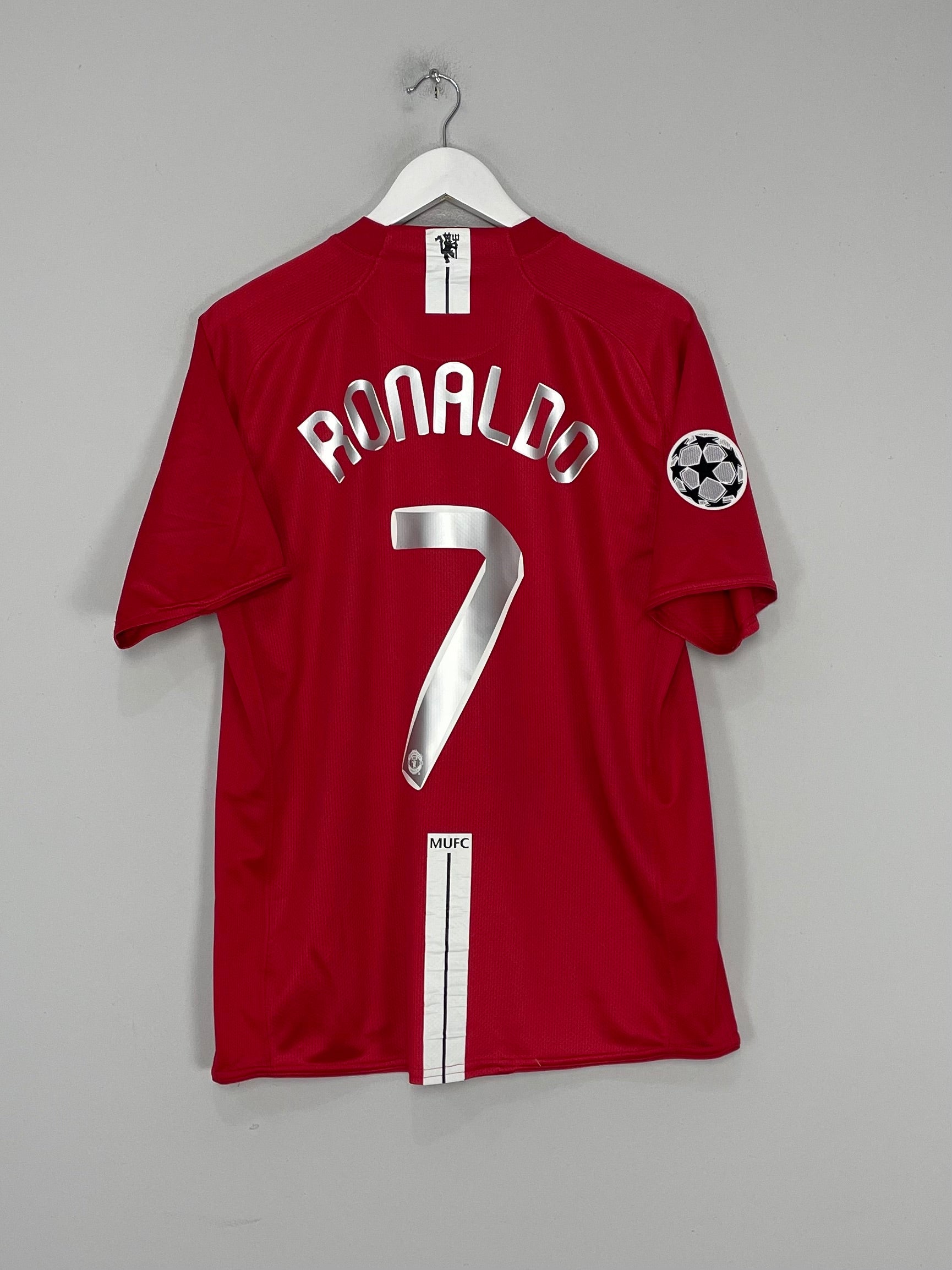 Shop 2007/09 MANCHESTER UNITED RONALDO #7 C/L HOME SHIRT (L) NIKE, classic football shirts, vintage football shirts & retro soccer jerseys at Cult Kits